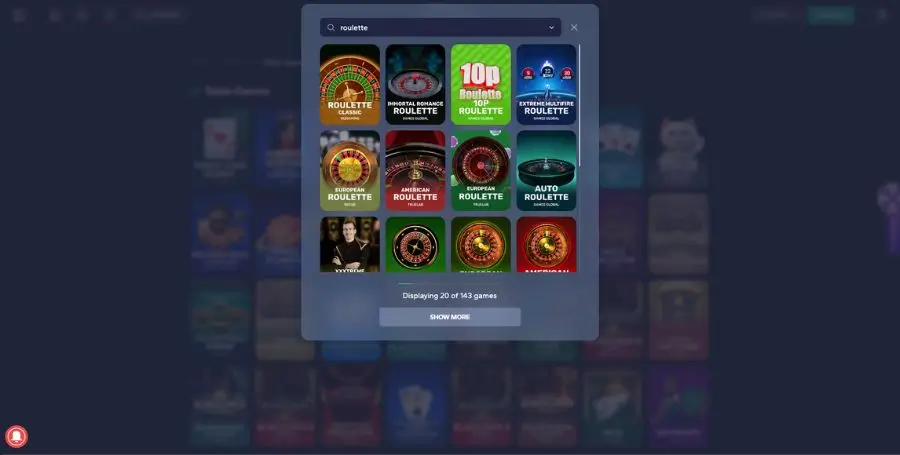 Igre rulete v Wild Tornado Casino