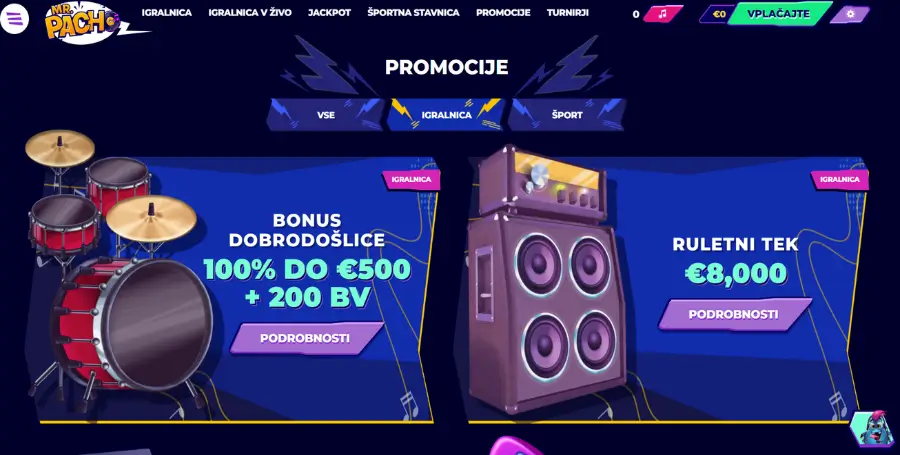 Pregled Bonusov v MrPacho Casino