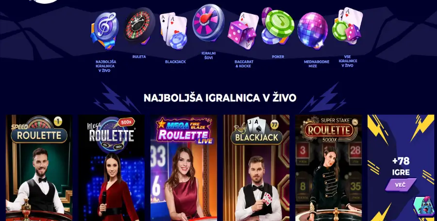 Prikaz Iger v Živo v MrPacho Casino