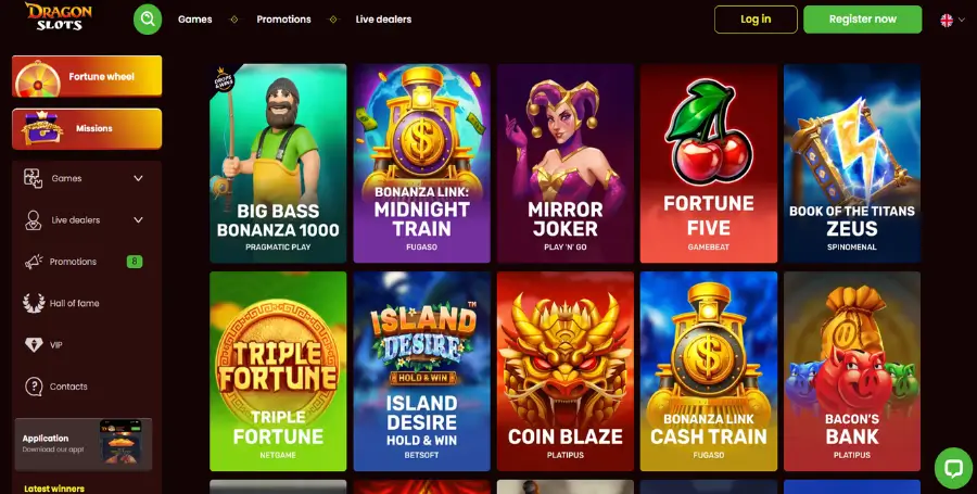 Prikaz Igralnih Avtomatov v DragonSlots Casino