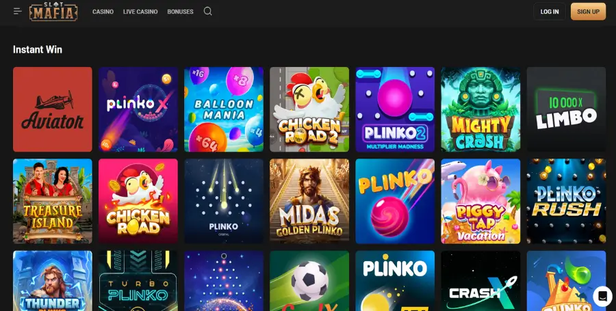 Prikaz Posebnih Iger v Slotmafia Casino