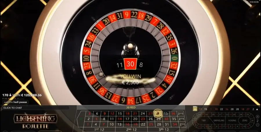 Lightning Roulette – Evolution
