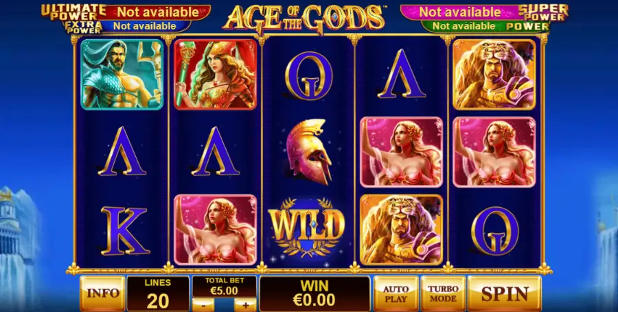 Prikaz Igralnega Avtomata Age of the Gods – Playtech