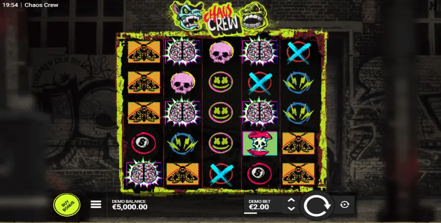 Prikaz Igralnega Avtomata Chaos Crew – Hacksaw Gaming