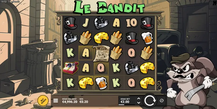 Prikaz Igralnega Avtomata Le Bandit – Hacksaw Gaming