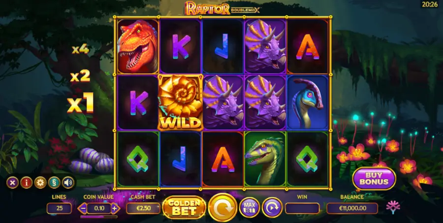 Prikaz Igralnega Avtomata Raptor Doublemax