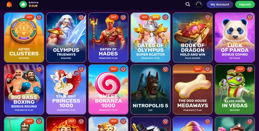 Prikaz Igralnih Avtomatov v Spinando Casino