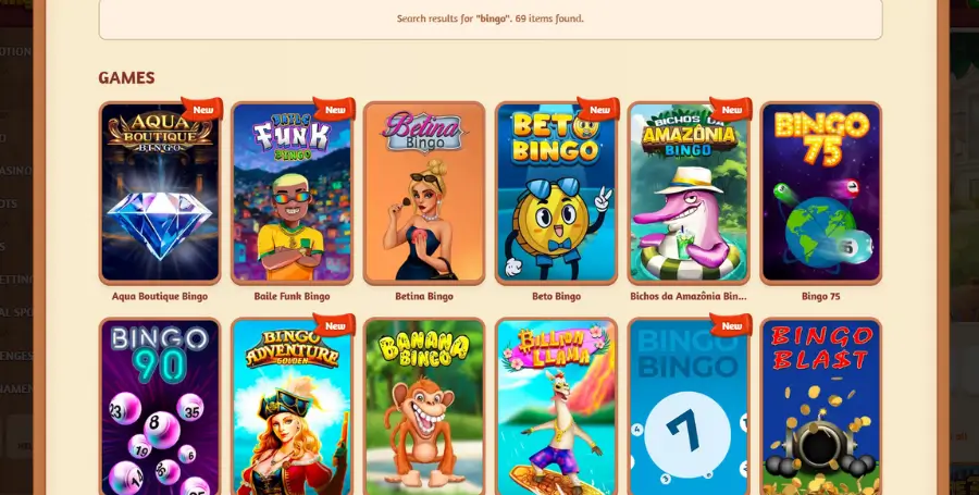 Prikaz Bingo Iger v Spletnem Kazinoju BillyBets