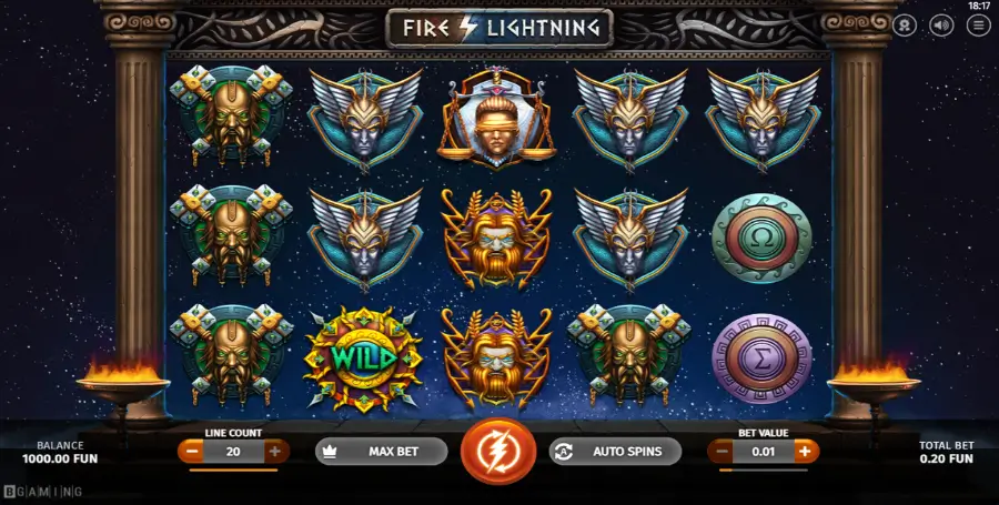 Prikaz Igralnega Avtomata Fire Lightning