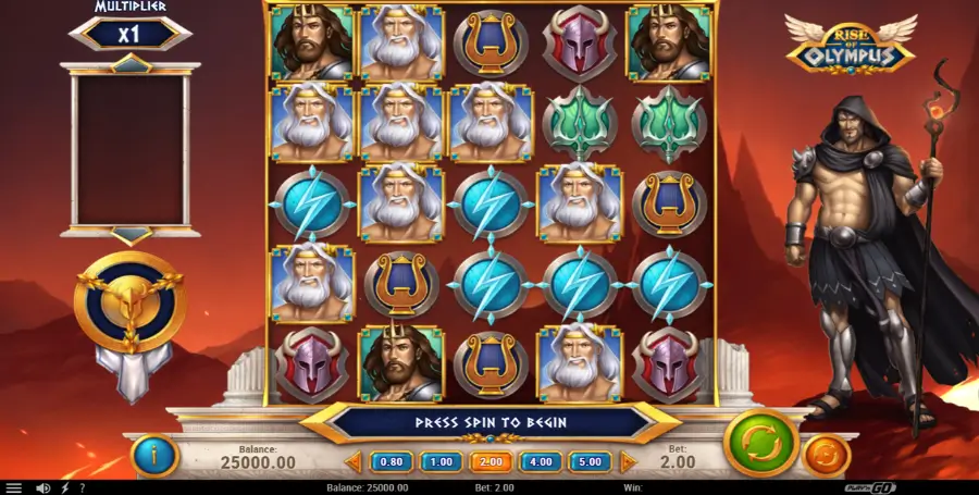 Prikaz Igralnega Avtomata Rise of Olympus