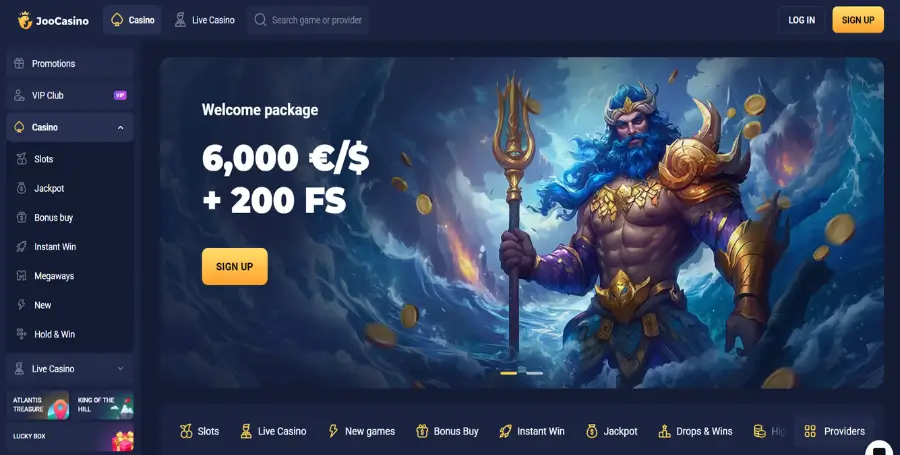 Prikaz Spletnega Kazinoja Joo Casino