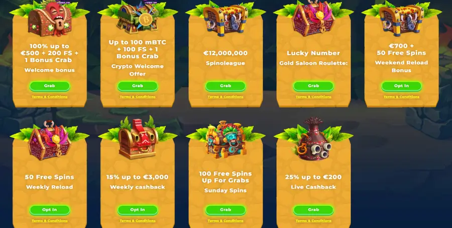 Pregled Bonusov v Wazamba Casino
