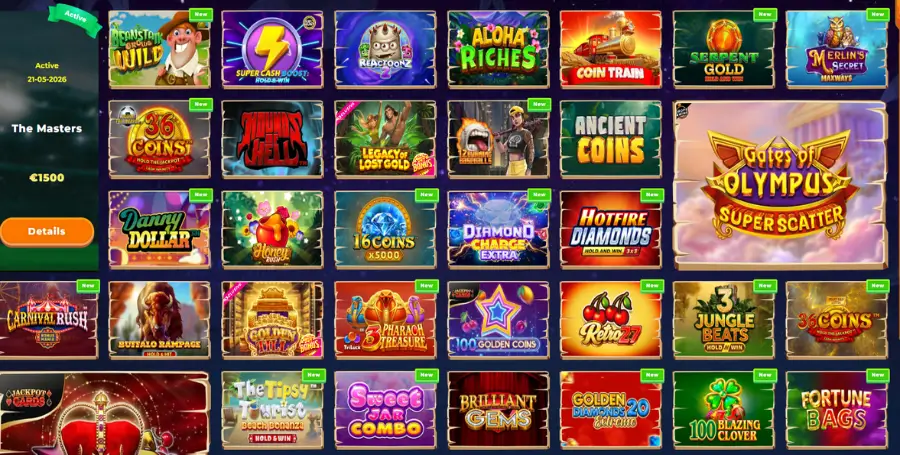 Prikaz Igralnih Avtomatov v Wazamba Casino