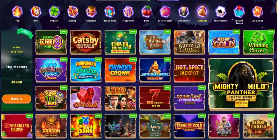 Prikaz Jackpot Iger v Wazamba Casino