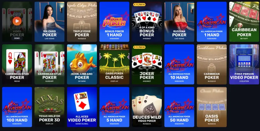 Prikaz Namiznih Iger v Slotlords Casino