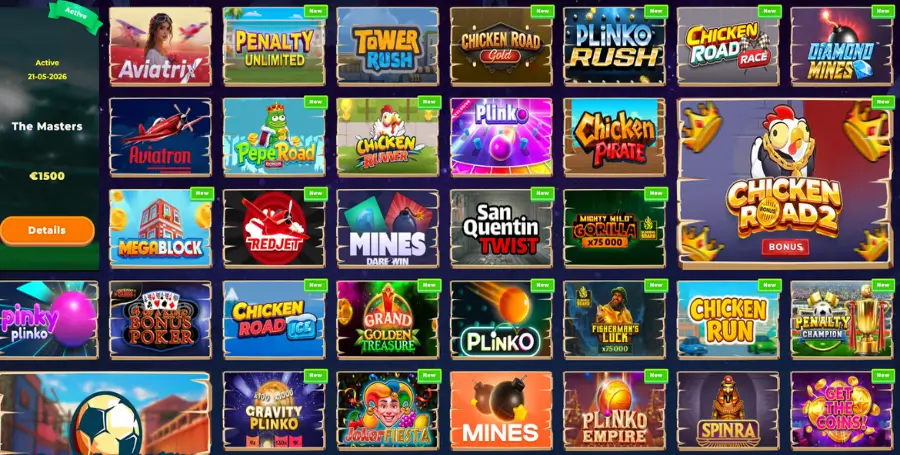 Prikaz Posebnih Iger v Wazamba Casino