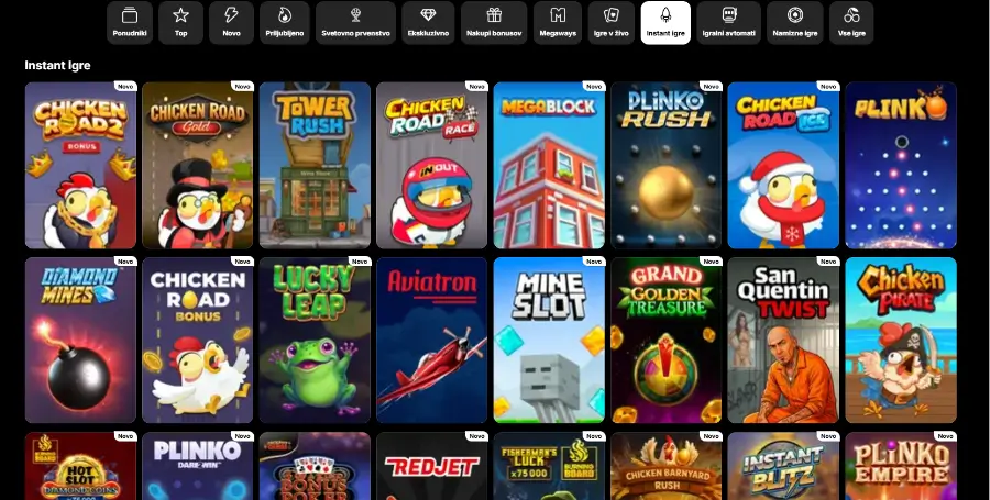 Prikaz Posebnih Iger v Spinit Casino