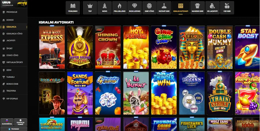 Prikaz Igralnih Avtomatov v Spinsy Casino