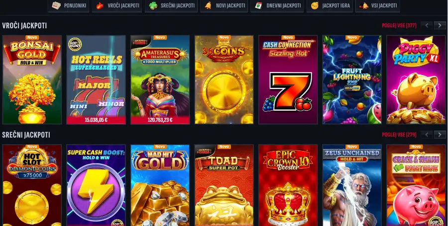 Prikaz Jackpot Iger v Mafia Casino