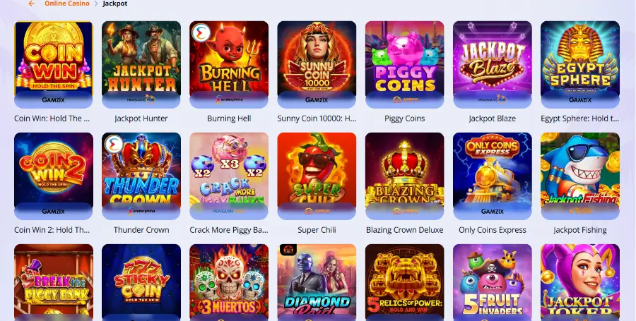 Prikaz Jackpot Iger v V Vegas Casino