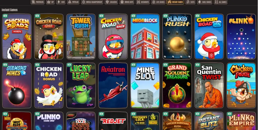 Prikaz Posebnih Iger v Neon54 Casino