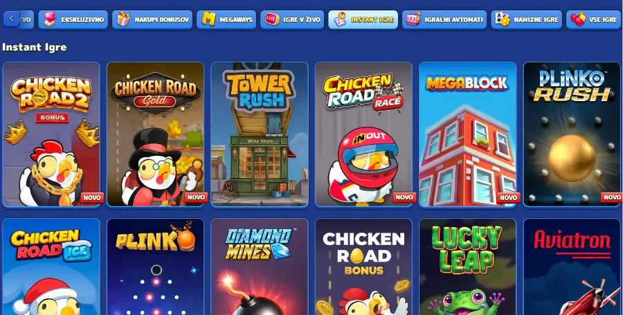 Prikaz Posebnih Iger v Pistolo Casino