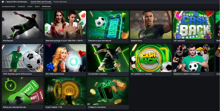 Pregled Bonusov v Betlabel Casino
