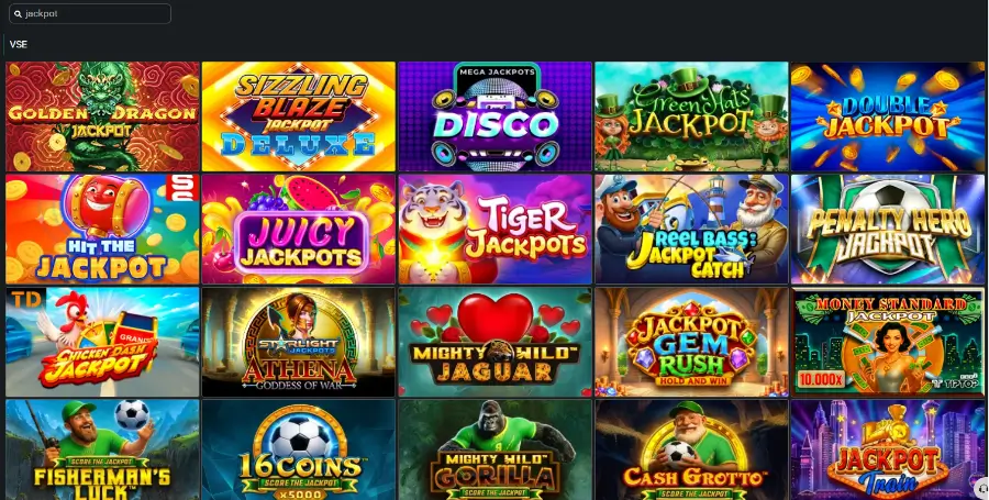 Prikaz Jackpot Iger v Planbet Casino