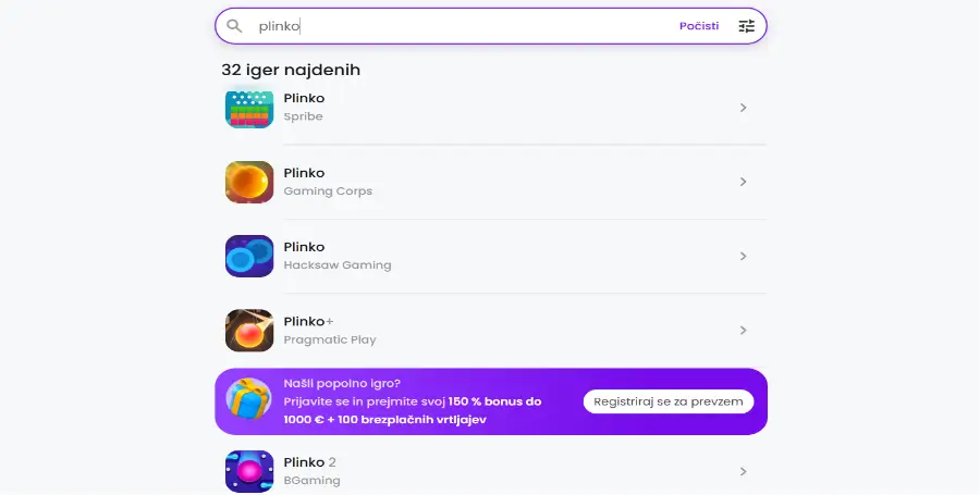 Prikaz Posebnih Iger v Winnerz Casino